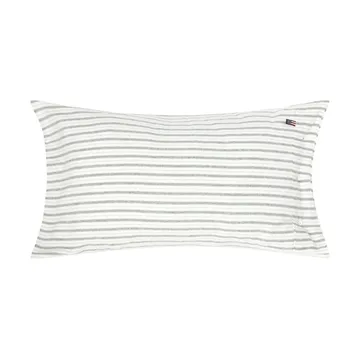 Stripe コットンフランネル 枕カバー - White-green-beige, 50x90 cm - Lexington | レキシントン