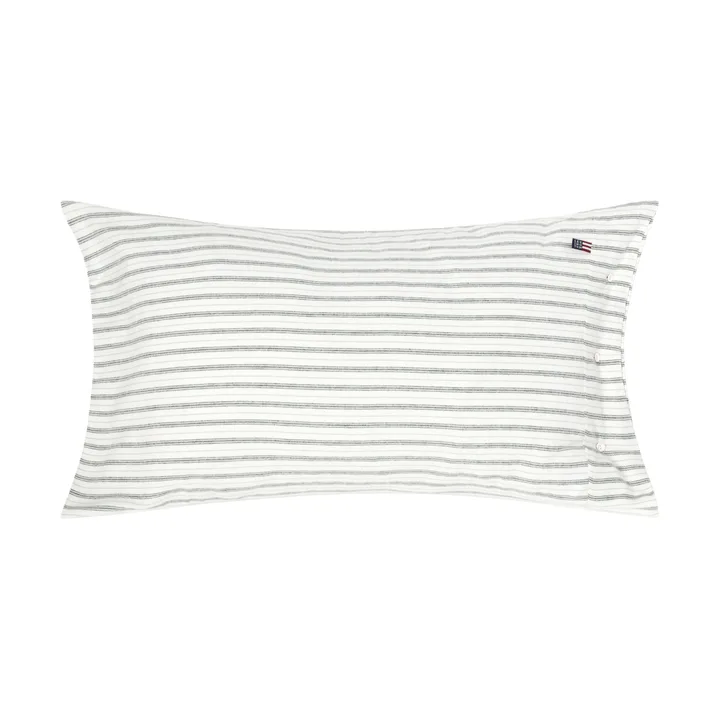 Stripe コットンフランネル 枕カバー - White-green-beige, 50x90 cm - Lexington | レキシントン