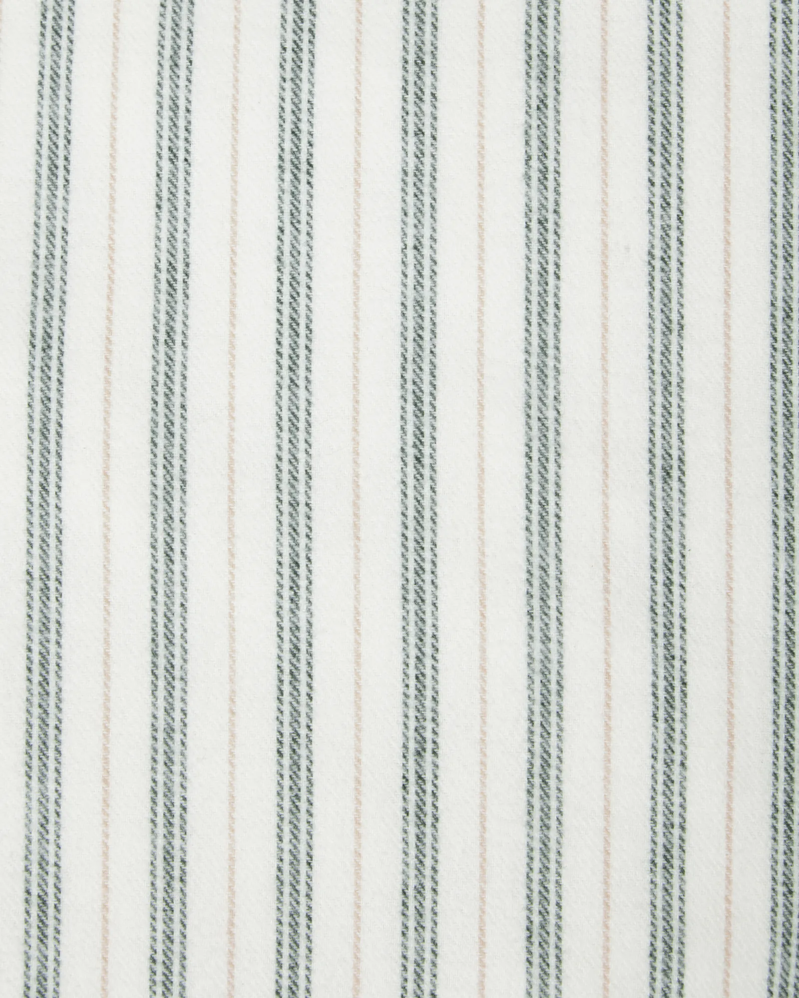 Stripe コットンフランネル 枕カバー, White-green-beige, 50x90 cm Lexington | レキシントン