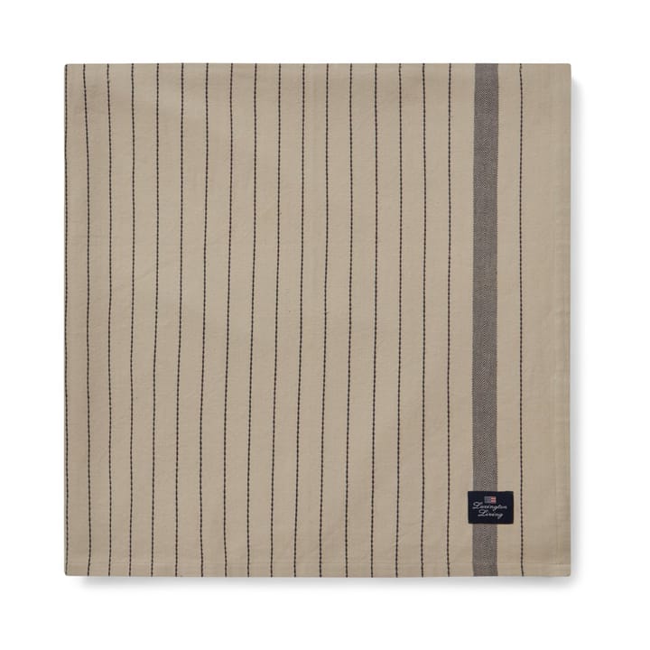 Striped オーガニックコットン テーブルクロス 150x250 cm - Beige-dark grey - Lexington | レキシントン