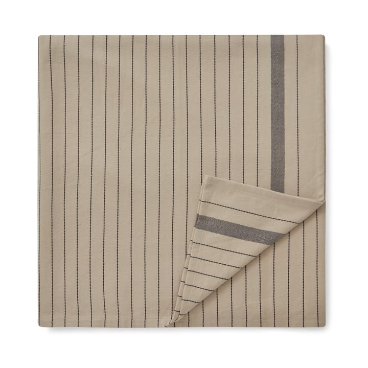 Striped オーガニックコットン テーブルクロス 150x250 cm - Beige-dark grey - Lexington | レキシントン