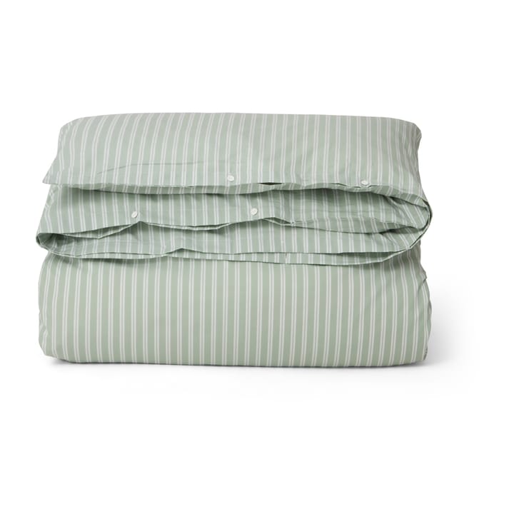 Striped cotton Poplin デュベカバー 150x210 cm - Green - Lexington | レキシントン