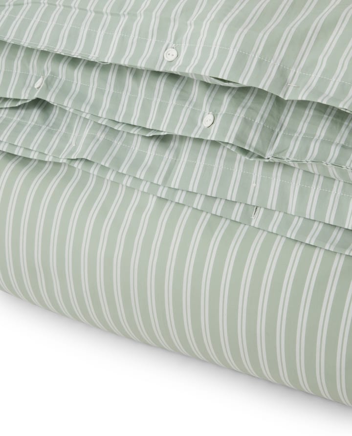Striped cotton Poplin デュベカバー 150x210 cm, Green Lexington | レキシントン