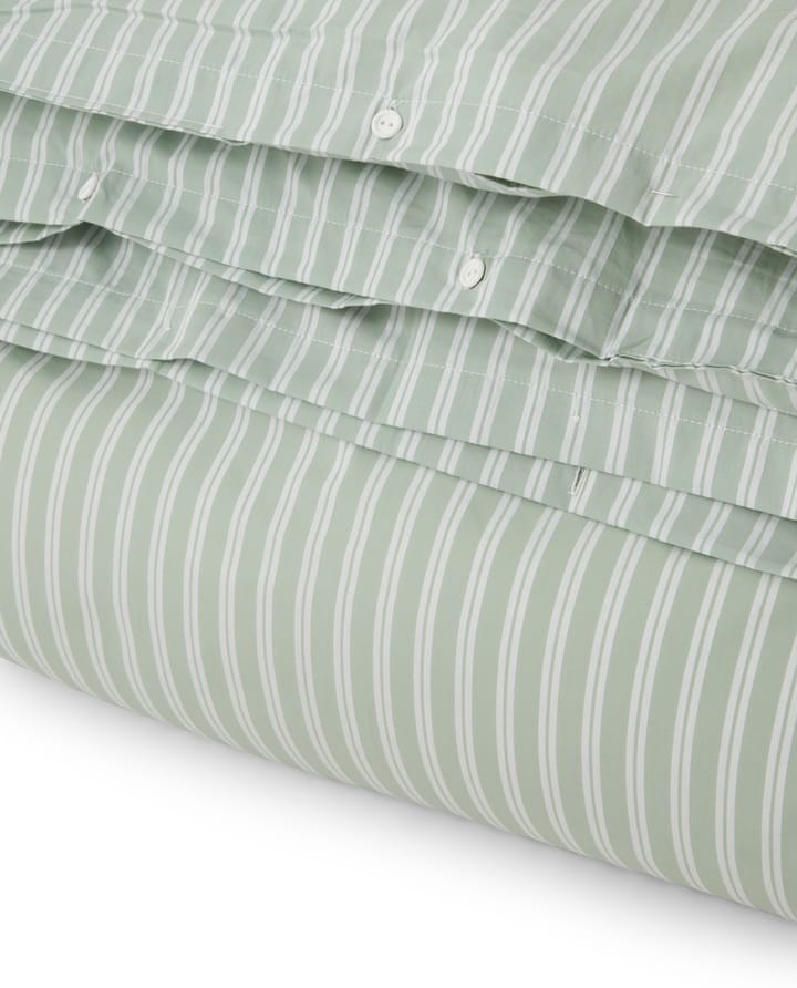 Striped cotton Poplin デュベカバー 150x210 cm - Green - Lexington | レキシントン