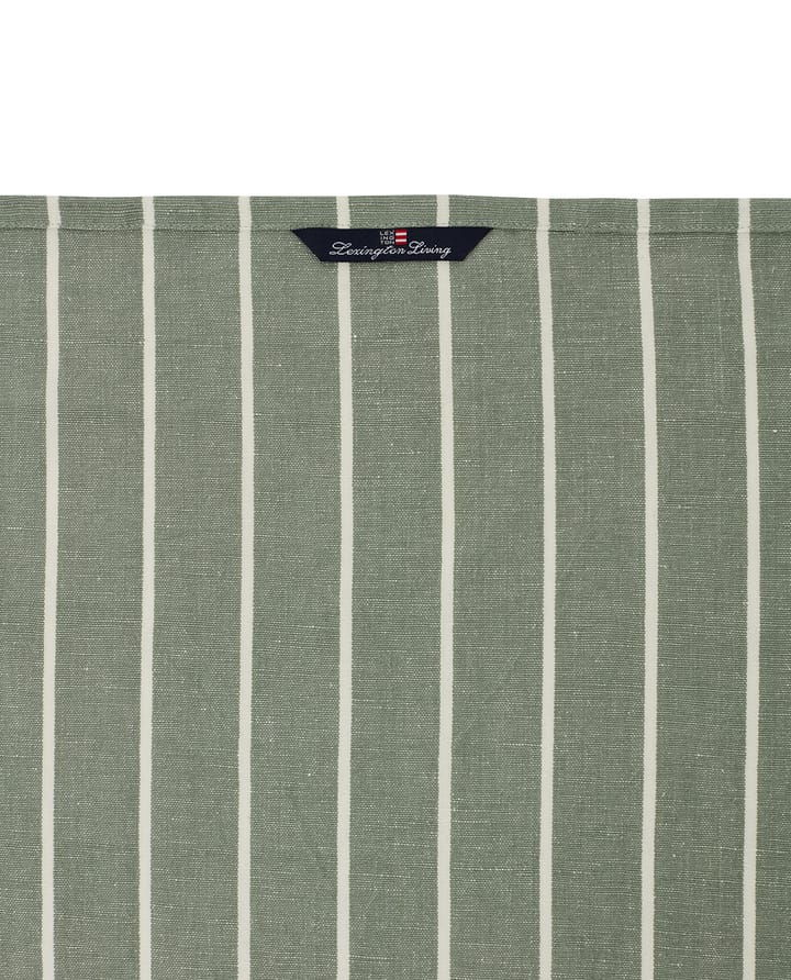 Striped Linen Cotton キッチンタオル 50x70 cm  - Green-white - Lexington | レキシントン
