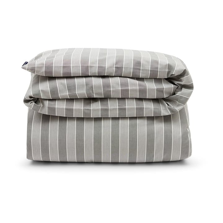 Striped Lyocell Cotton デュベカバー 150x210 cm - Grey-white - Lexington | レキシントン