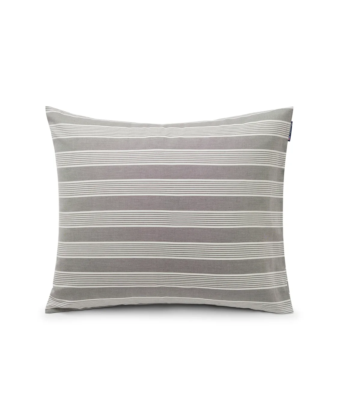 Striped Lyocell Cotton ピローケース 50x60 cm, Grey-white Lexington | レキシントン