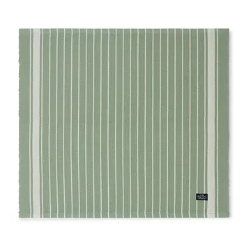 Striped オーガニックコットン Rips ランチョンマット 50x250 cm - Green-white - Lexington | レキシントン