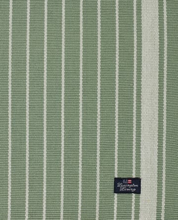 Striped オーガニックコットン Rips ランチョンマット 50x250 cm - Green-white - Lexington | レキシントン