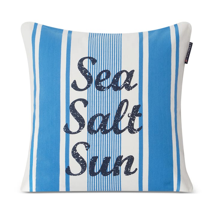 Striped Sea Salt Sun クッションカバー 50x50 cm, Blue-white Lexington | レキシントン