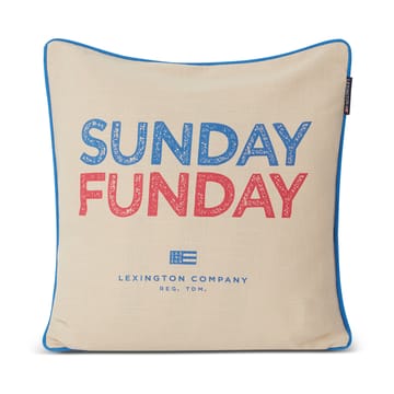 Sunday Funday プリントクッションカバー 50x50 cm - Beige-blue-pink - Lexington | レキシントン