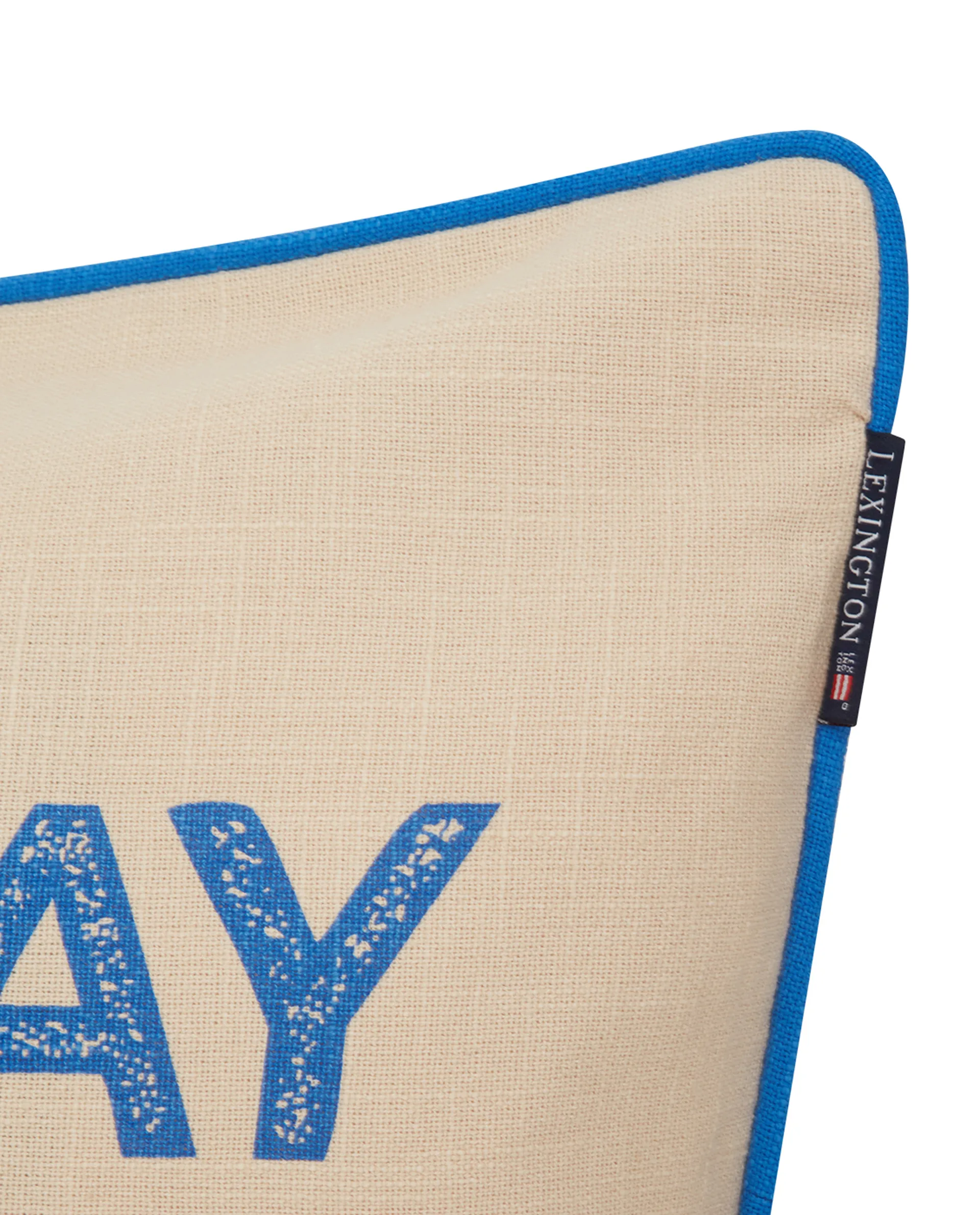 Sunday Funday プリントクッションカバー 50x50 cm, Beige-blue-pink Lexington | レキシントン