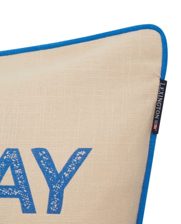 Sunday Funday プリントクッションカバー 50x50 cm - Beige-blue-pink - Lexington | レキシントン