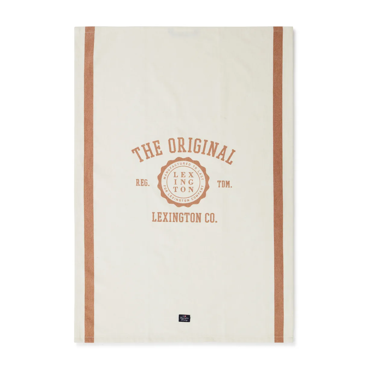 The Original Cotton Twill キッチンタオル 50x70 cm, Off White-brown Lexington | レキシントン