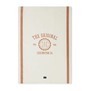 The Original Cotton Twill キッチンタオル 50x70 cm - Off White-brown - Lexington | レキシントン