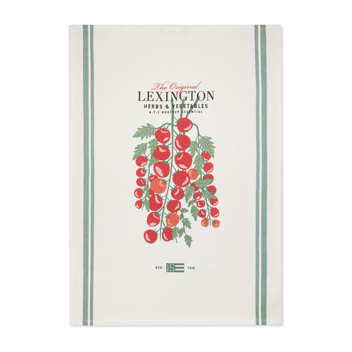 Tomato キッチンタオル 50x70 cm, White-red Lexington | レキシントン