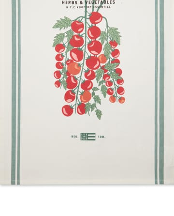 Tomato キッチンタオル 50x70 cm - White-red - Lexington | レキシントン