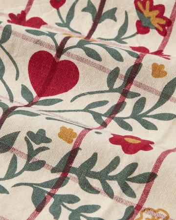 Tree リネン/コットン キッチンタオル - White-red-green, 50x70 cm - Lexington | レキシントン