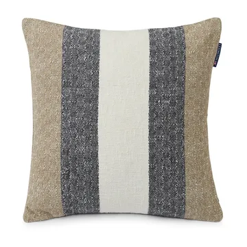 Vertical ストライプ コットン クッションカバー 50x50 cm - Beige-Grey - Lexington | レキシントン