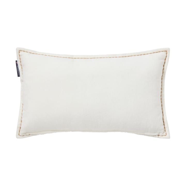 Winter House オーガニックベルベットクッション 30x50 cm, White-Light beige Lexington | レキシントン
