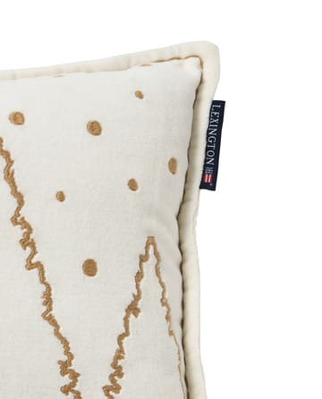 Winter House オーガニックベルベットクッション 30x50 cm - White-Light beige - Lexington | レキシントン