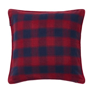 Wrapped チェック エコ フランネルクッションカバー 50x50 cm - Dark blue-red - Lexington | レキシントン