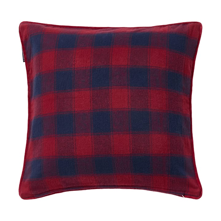 Wrapped チェック エコ フランネルクッションカバー 50x50 cm, Dark blue-red Lexington | レキシントン
