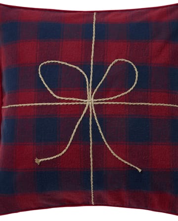 Wrapped チェック エコ フランネルクッションカバー 50x50 cm - Dark blue-red - Lexington | レキシントン