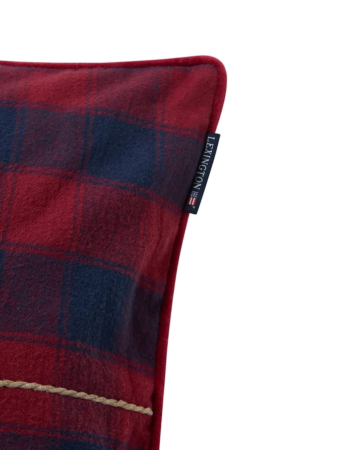 Wrapped チェック エコ フランネルクッションカバー 50x50 cm, Dark blue-red Lexington | レキシントン