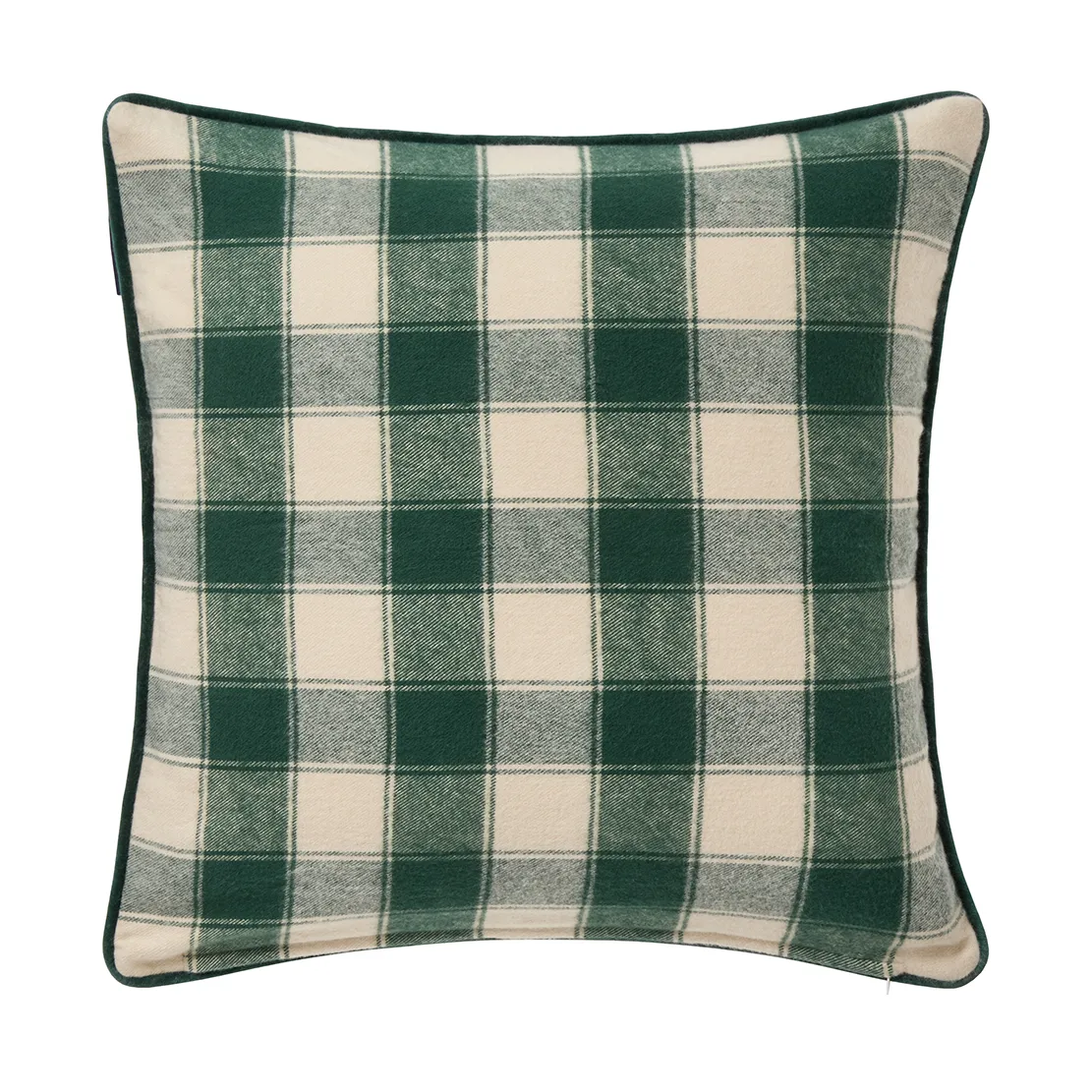 Wrapped チェック エコ フランネルクッションカバー 50x50 cm, Light beige-green Lexington | レキシントン