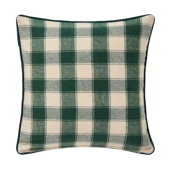 Wrapped チェック エコ フランネルクッションカバー 50x50 cm - Light beige-green - Lexington | レキシントン