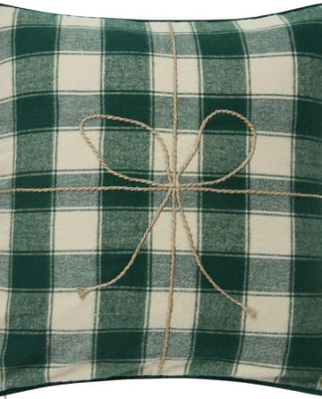 Wrapped チェック エコ フランネルクッションカバー 50x50 cm - Light beige-green - Lexington | レキシントン
