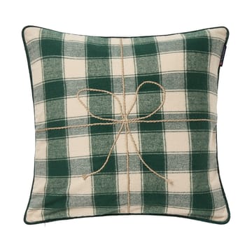 Wrapped チェック エコ フランネルクッションカバー 50x50 cm - Light beige-green - Lexington | レキシントン