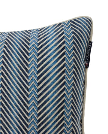 Zig Zag Printed クッションカバー 50x50 cm - Blue-beige - Lexington | レキシントン