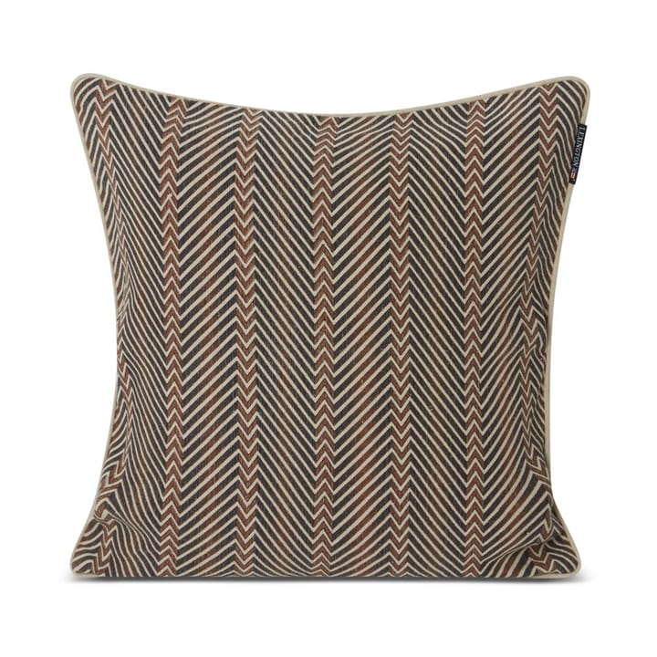 Zig Zag Printed クッションカバー 50x50 cm - Brown-beige - Lexington | レキシントン