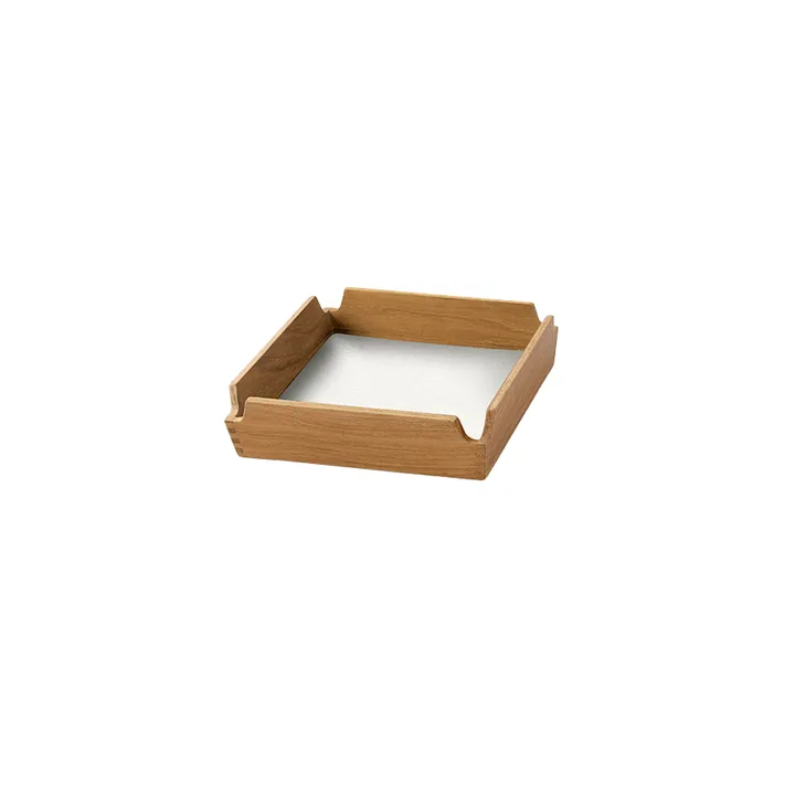 Airy Nupo トレイ - Pure white-teak, mini - LIND DNA | リンド ディーエヌエー