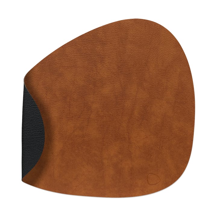 Bull ランチョンマット ダブルサイド curve L - Cognac-black - LIND DNA | リンド ディーエヌエー