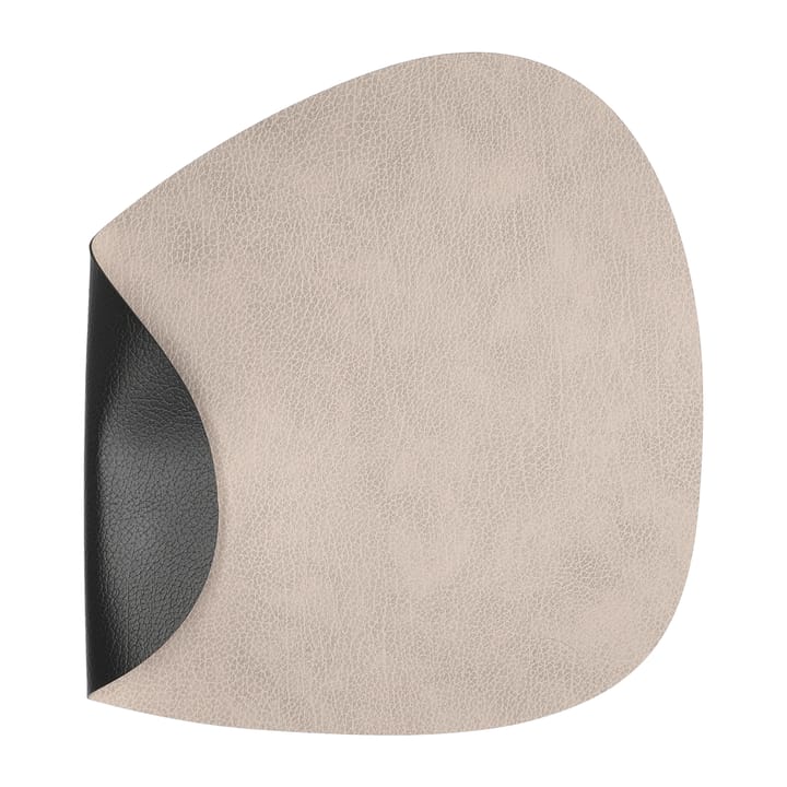 Bull ランチョンマット ダブルサイド curve L - Warm grey-black - LIND DNA | リンド ディーエヌエー