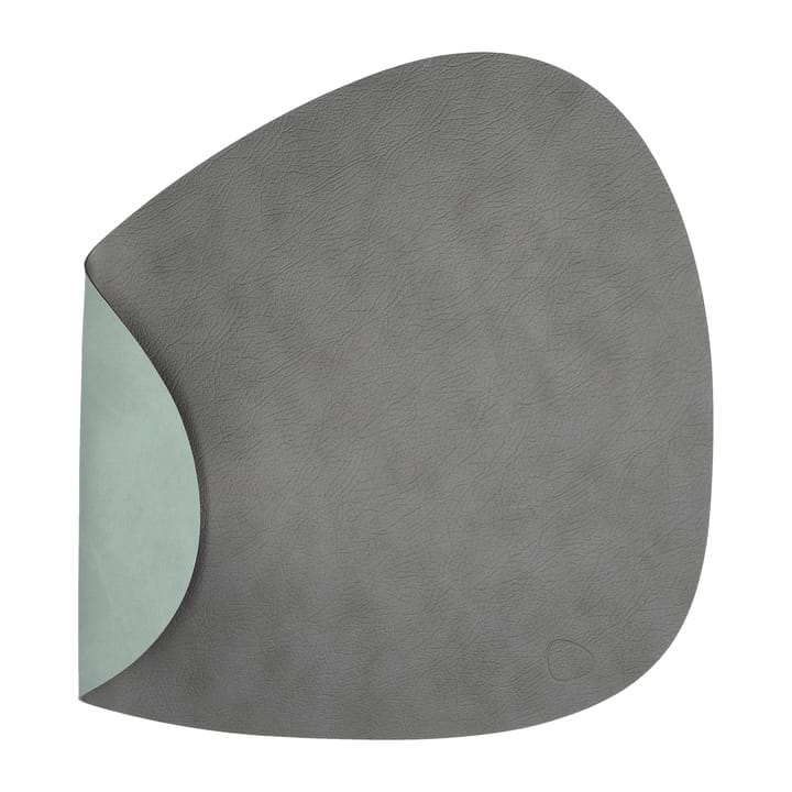 Cloud-Nupo curve L ランチョンマット ダブルサイド  - anthracite-pastel green - LIND DNA | リンド ディーエヌエー