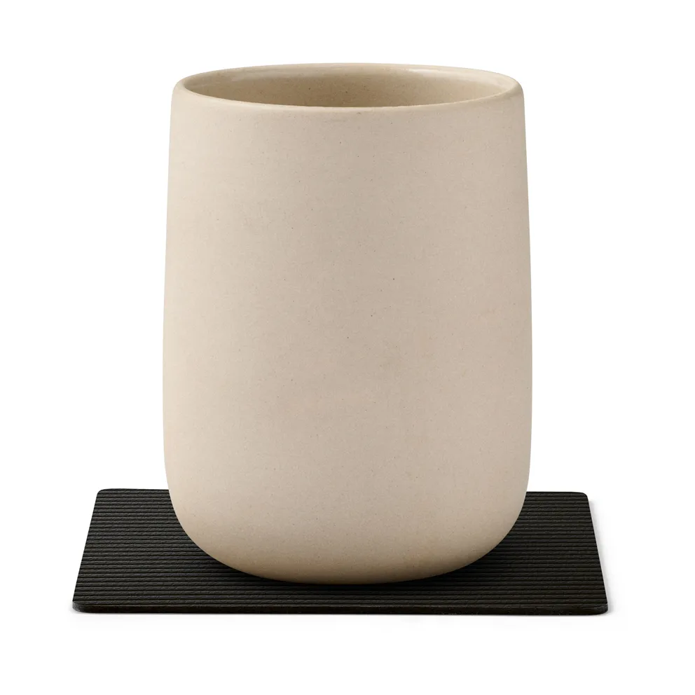 Corduroy コースター スクエア, Black ink LIND DNA | リンド ディーエヌエー