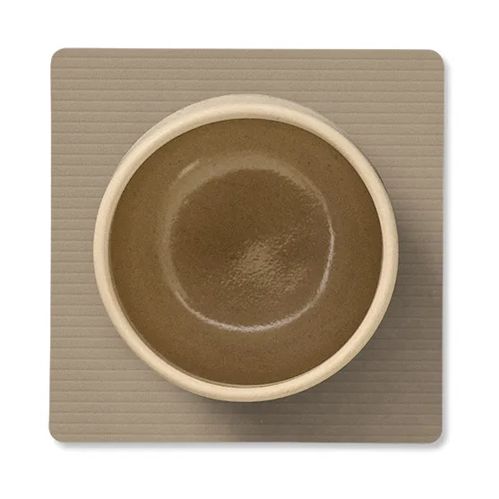 Corduroy コースター スクエア, Clay Brown LIND DNA | リンド ディーエヌエー