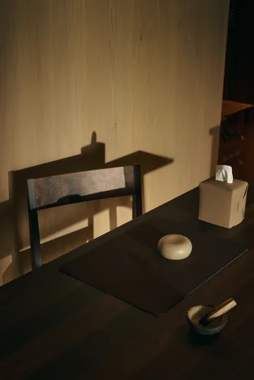 Corduroy プレースマット スクエア L - Black ink - LIND DNA | リンド ディーエヌエー