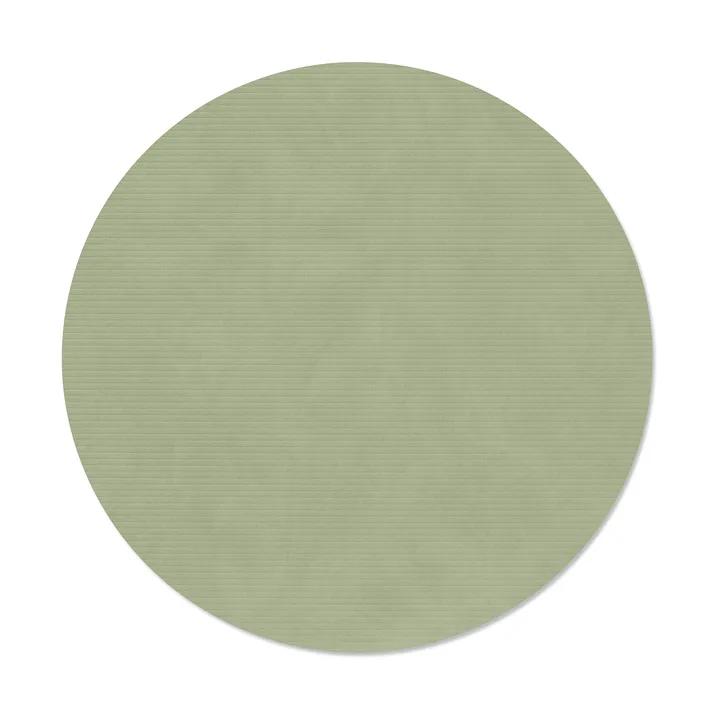 Corduroy プレースマット - Olive green, circle, L - LIND DNA | リンド ディーエヌエー