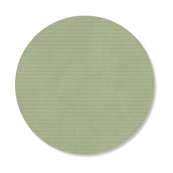 Corduroy コースター, Olive green, circle LIND DNA | リンド ディーエヌエー