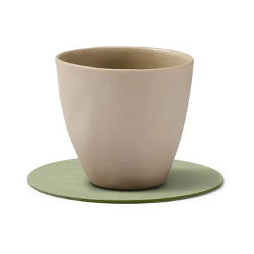 Corduroy コースター - Olive green, circle - LIND DNA | リンド ディーエヌエー