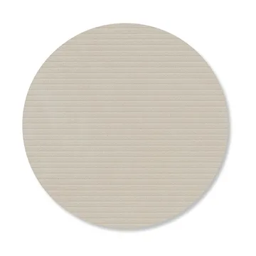 Corduroy コースター - Oyster white, circle - LIND DNA | リンド ディーエヌエー