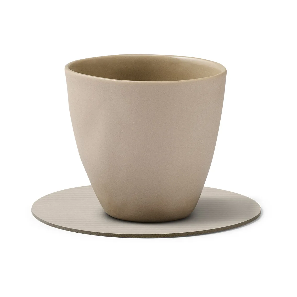 Corduroy コースター, Oyster white, circle LIND DNA | リンド ディーエヌエー