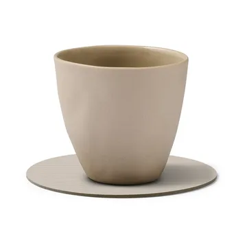 Corduroy コースター - Oyster white, circle - LIND DNA | リンド ディーエヌエー