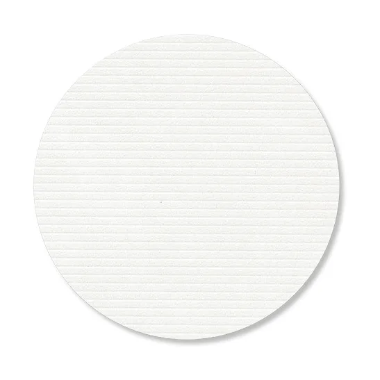 Corduroy コースター, Pure white, circle LIND DNA | リンド ディーエヌエー