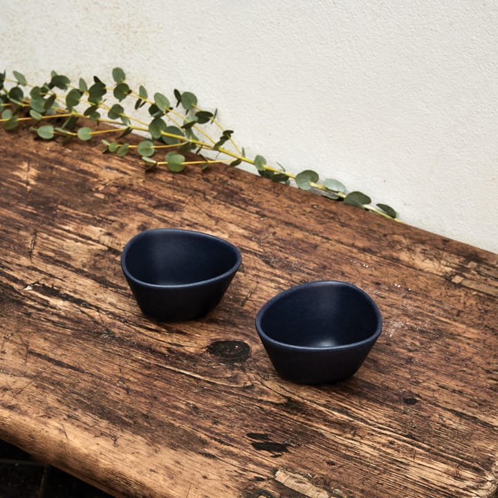 Curve Stoneware ボウル 2パック - Marine blue - LIND DNA | リンド ディーエヌエー